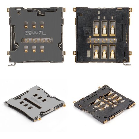 Коннектор SIM карты для HTC G23, S720e One X, S728e One X+; Lenovo K900, S960 Vibe X