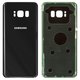 Задня панель корпуса для Samsung G950F Galaxy S8, G950FD Galaxy S8, чорна, Original (PRC), midnight black