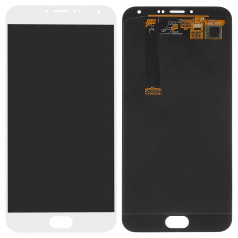 Дисплей для Meizu MX5e, белый, без рамки, Original PRC 