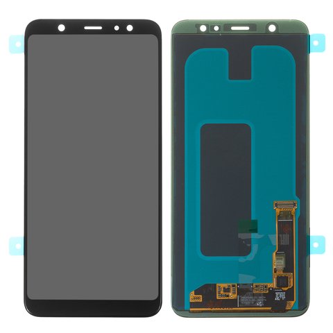 Дисплей для Samsung A605 Dual Galaxy A6+ 2018 , чорний, без рамки, Original, сервісне опаковання, #GH97 21878A GH97 21907A