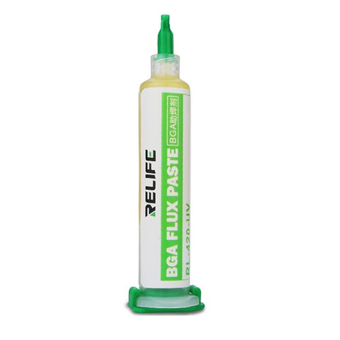 Флюс паста RELIFE RL 420 UV, для бессвинцовой пайки, активная, 18 г