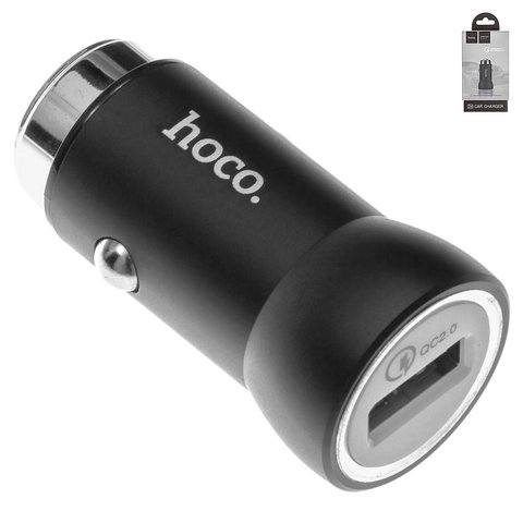 Автомобильное зарядное устройство Hoco Z4, 12 В, USB выход 5В 2.1А 9В 2.1А 12В 1А , черное, Quick Charge