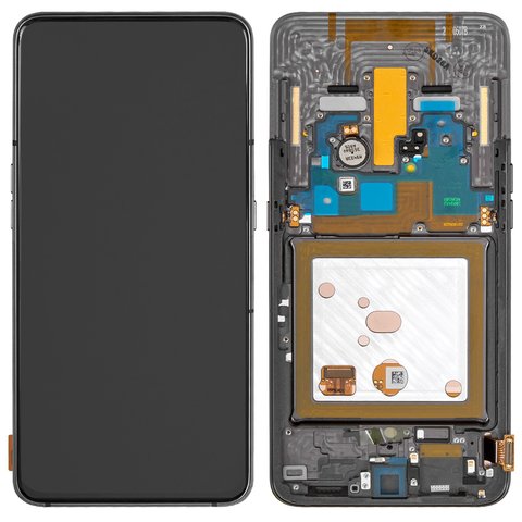 Дисплей для Samsung A805 Galaxy A80, чорний, з рамкою, Original, сервісне опаковання, #GH82 20348A GH82 20390A