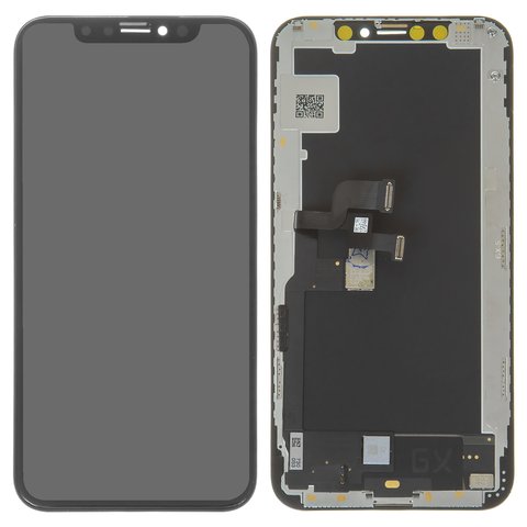 Дисплей для iPhone XS, черный, с рамкой, Сopy AA, OLED , GXS OEM hard