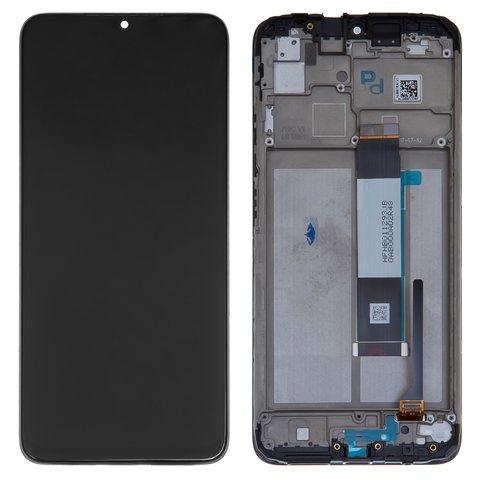 Дисплей для Xiaomi Poco M3, Redmi 9T, чорний, з рамкою, Original PRC 