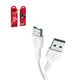 USB кабель Hoco X33, USB тип-A, micro-USB тип-B, 100 см, 4 А, белый, VOOC, #6931474709158