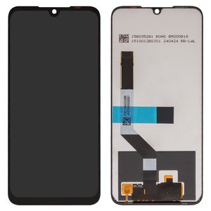 Дисплей для Xiaomi Redmi Note 7, Redmi Note 7 Pro, чорний, без рамки, Box  M1901F7G, M1901F7H, M1901F7I