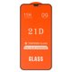 Защитное стекло для Apple iPhone 11, iPhone XR, совместимо с чехлом, Full Glue, (без упаковки), черный, cлой клея нанесен по всей поверхности