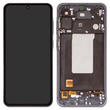 Дисплей для Samsung A566 Galaxy A56, чорний, з рамкою, High Copy, (OLED), graphite
