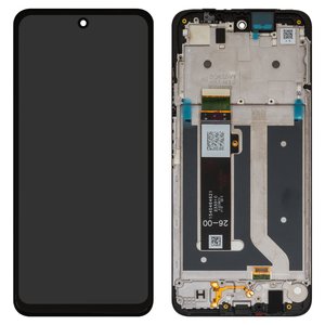 Дисплей для Motorola Moto G34, Moto G45, черный, с рамкой, High Copy, 1540464621
