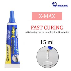 Клей герметик Mechanic X MAX, для приклеювання дисплея сенсорного екрана, 15 мл, прозорий