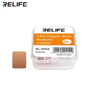 Термопрокладка RELIFE RL 093A, медная, 0,1 мм, 14 мм, 12,45 мм, 50 шт