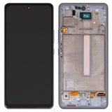 Дисплей для Samsung A536 Galaxy A53 5G, синій, з рамкою, High Copy, original LCD size, (OLED)
