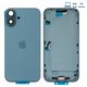 Корпус для iPhone 16 Plus, зеленый, с держателем SIM-карты, с боковыми кнопками, Original (PRC), EU Version, teal
