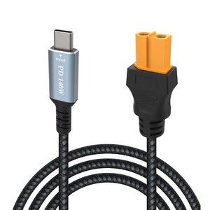 Перехідник, з кабелем, 1 м, XT60 "мама", USB тип C, 140W