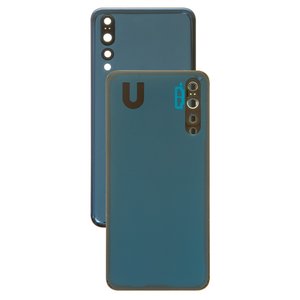 Panel trasero de carcasa puede usarse con Huawei P20 Pro, azul, con vidrio de cámara