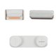 Housing Side Button Plastic compatible with Apple iPhone 5, (full set, silver)