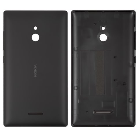 Housing Back Cover compatible with Nokia XL Dual Sim, black, with side button 