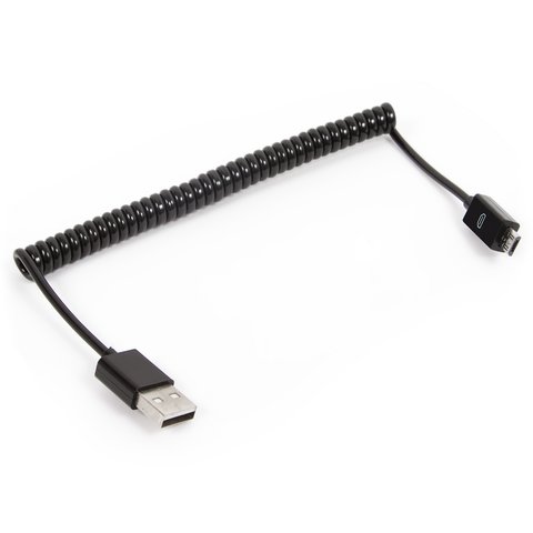 Cable USB, USB tipo A, micro USB tipo B, negro