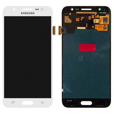 LCD compatible with Samsung J500 Galaxy J5, white, without frame, Original PRC , original glass 