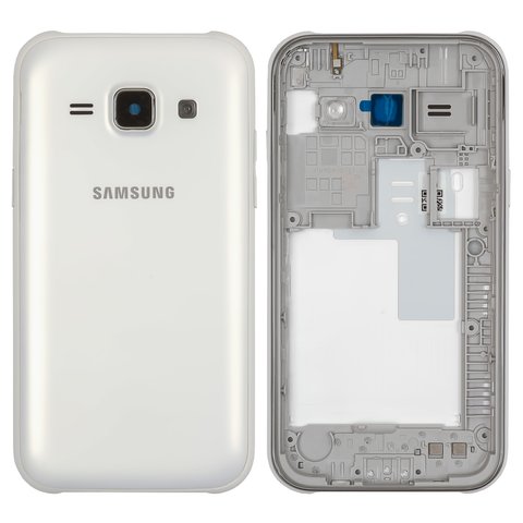 Housing compatible with Samsung J100H DS Galaxy J1, white 