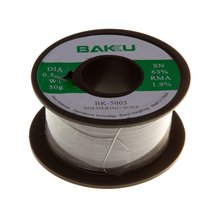 Solder BAKU BK-5005, (Sn 63% , Pb 35,1%, flux 1,9%, 0,5 mm, 50 g) - All ...