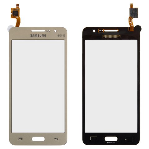 Touchscreen compatible with Samsung G530F Galaxy Grand Prime LTE, G530H Galaxy Grand Prime, golden  #BT541