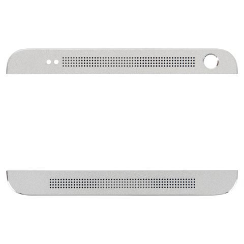 Top + Bottom Housing Panel compatible with HTC One Max 803n, silver 
