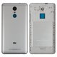 Housing Back Cover compatible with Xiaomi Redmi Note 3 Pro, (white, silver, with side button, Original (PRC), 2015116, 2015161)