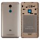 Housing Back Cover compatible with Xiaomi Redmi Note 3 Pro, (golden, with side button, Original (PRC), 2015116, 2015161)