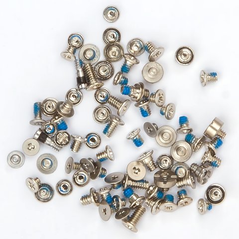 Screw compatible with iPhone 7 Plus, silver, full set 