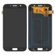 LCD compatible with Samsung A720 Galaxy A7 (2017), (black, without frame, Original, service pack, original glass) #GH97-19723A