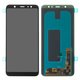 LCD compatible with Samsung A605 Dual Galaxy A6+ (2018), (black, without frame, Original, service pack) #GH97-21878A/GH97-21907A