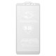 Защитное стекло All Spares для Samsung A730 Galaxy A8+ (2018), 5D Full Glue, белый, cлой клея нанесен по всей поверхности