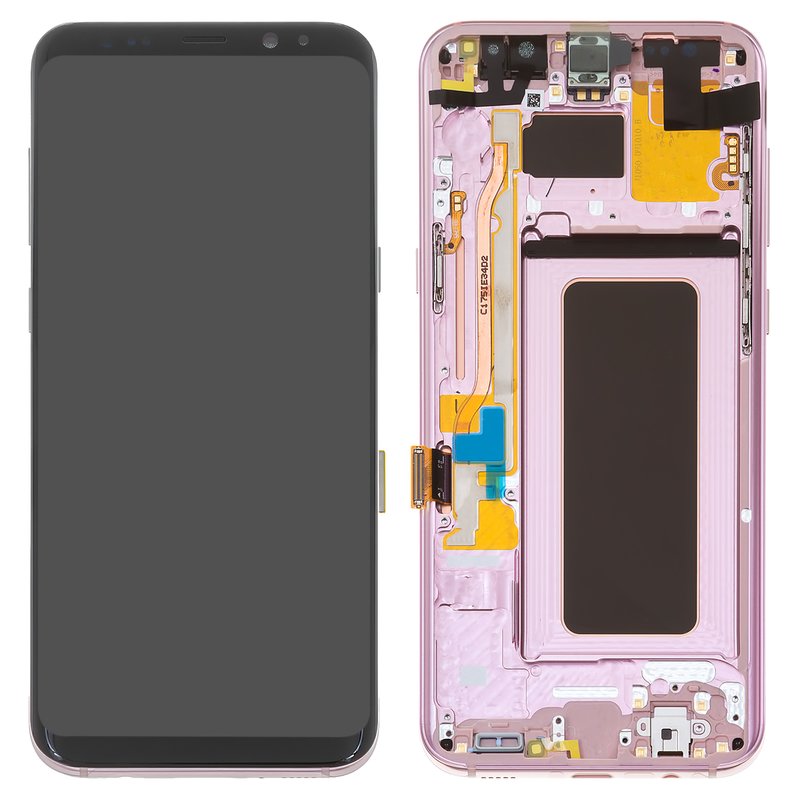 LCD compatible with Samsung G955F Galaxy S8 Plus, (pink, with