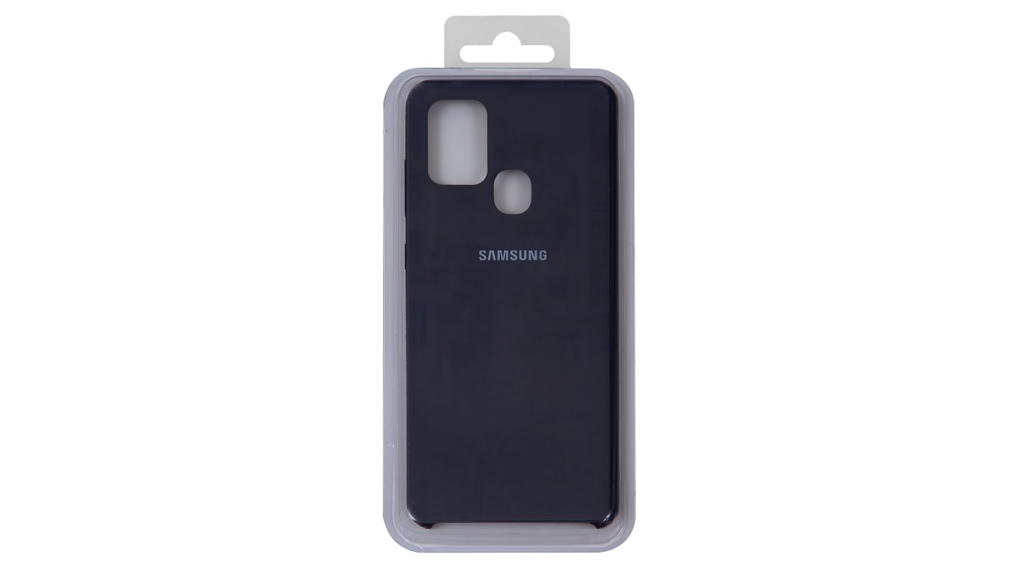 Чехол для Samsung A217 Galaxy A21s, черный, синий, Original Soft Case,  силикон, dark blue (08) - All Spares