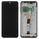 Pantalla LCD puede usarse con Xiaomi Redmi Note 9 Pro, Redmi Note 9S, gris, con marco, Original (PRC), M2003J6B2G, M2003J6A1G