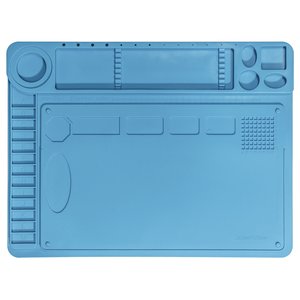 Alfombrilla aislante Mechanic V61, antiestático, 480 mm, 360 mm, con secciones