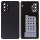 Housing Back Cover compatible with Samsung A526 Galaxy A52 5G, (black, with camera lens)