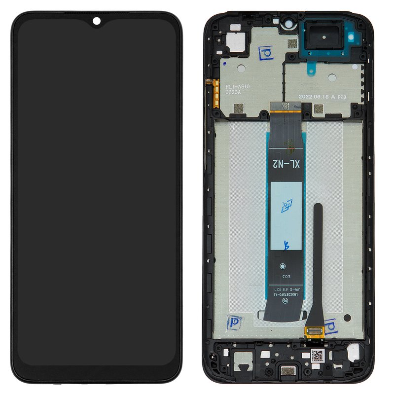 Pantalla Lcd Puede Usarse Con Xiaomi Redmi A Redmi A Plus Negro Con Marco Original Prc