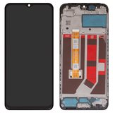 Дисплей для Oppo A38, черный, с рамкой, Original (PRC), CPH2579, HTF066H015-FPC-A1, BV066G3M