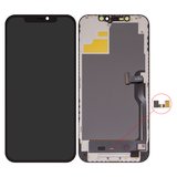 LCD compatible with iPhone 12 Pro Max, (black, with frame, HC, without IC, (OLED), DD-OLED)
