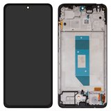 Дисплей для Xiaomi Redmi Note 14 4G, черный, с рамкой, Original (PRC), 159.6mm, 24117RN76G, 24117RN76O, global version