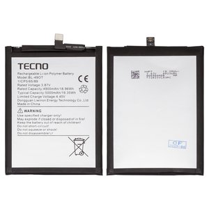 Battery BL 49OT compatible with Tecno Camon 20, Camon 20 Pro 5G, Spark 20 Pro+ KJ7 , Li Polymer, 3.87 V, 5000 mAh, Original PRC  