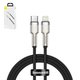 USB Cable Baseus Cafule Series Metal, (USB type C, Lightning, 200 cm, 20 W, black, nylon braided) #CATLJK-B01