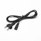 Cable de alimentación С7 puede usarse con convertidores multimedia, negro, 1.5 m