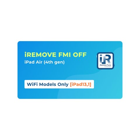 iRemove FMI OFF iPad Air 4th generation  WiFi Only [iPad13,1]