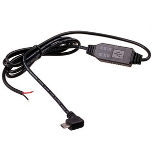 Transformador de corriente 12 V 5 V con enchufe micro USB doblado a la derecha