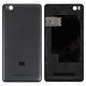 Housing Back Cover compatible with Xiaomi Mi 4c, (black, with SIM card holder, with side button)