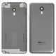 Housing Back Cover compatible with Meizu M2 Note, (gray, with side button)